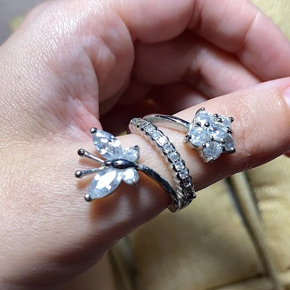 925 silver Butterfly ring - Picture 3 of 5